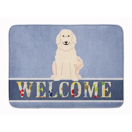 Carolines Treasures Great Pyrenese Welcome Machine Washable Memory Foam Mat BB5664RUG